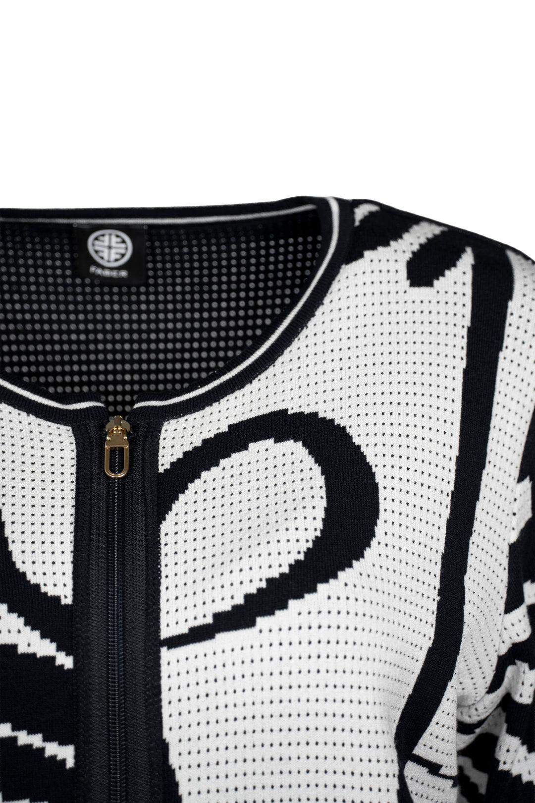 Zip jacket with ajour jacquard pattern | 100% Made in Germany