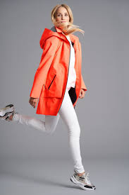 Junge Orange waterproof coat