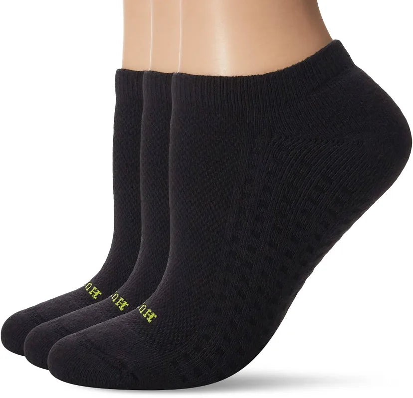 Hue air cushion no show 3-pair pack Black
