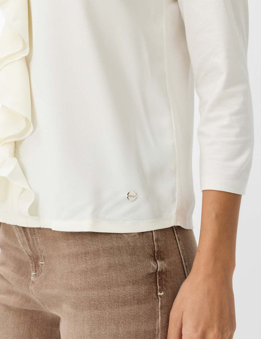 V-neck viscose blouse