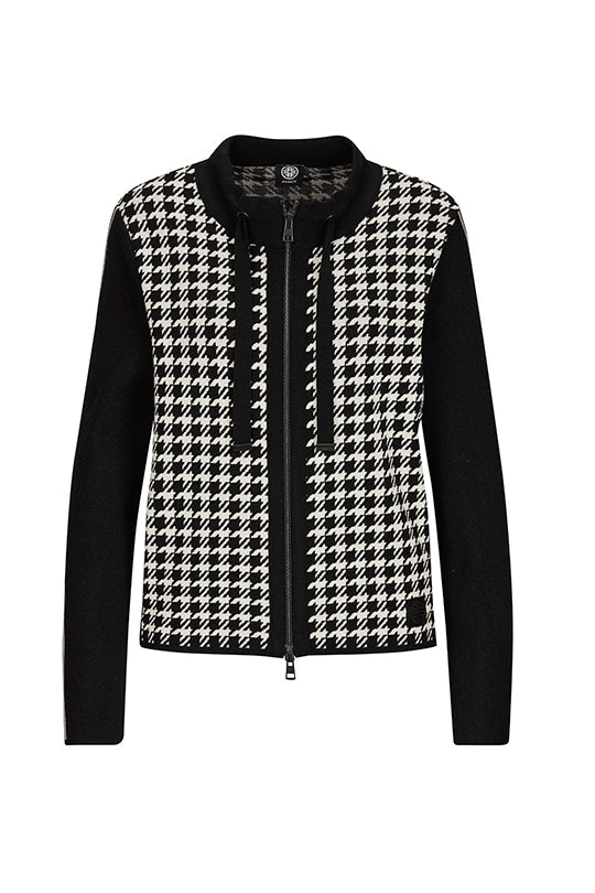 Houndstooth Knit Jacket - Made in Germany