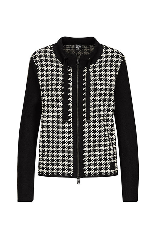 Houndstooth Knit Jacket - Made in Germany