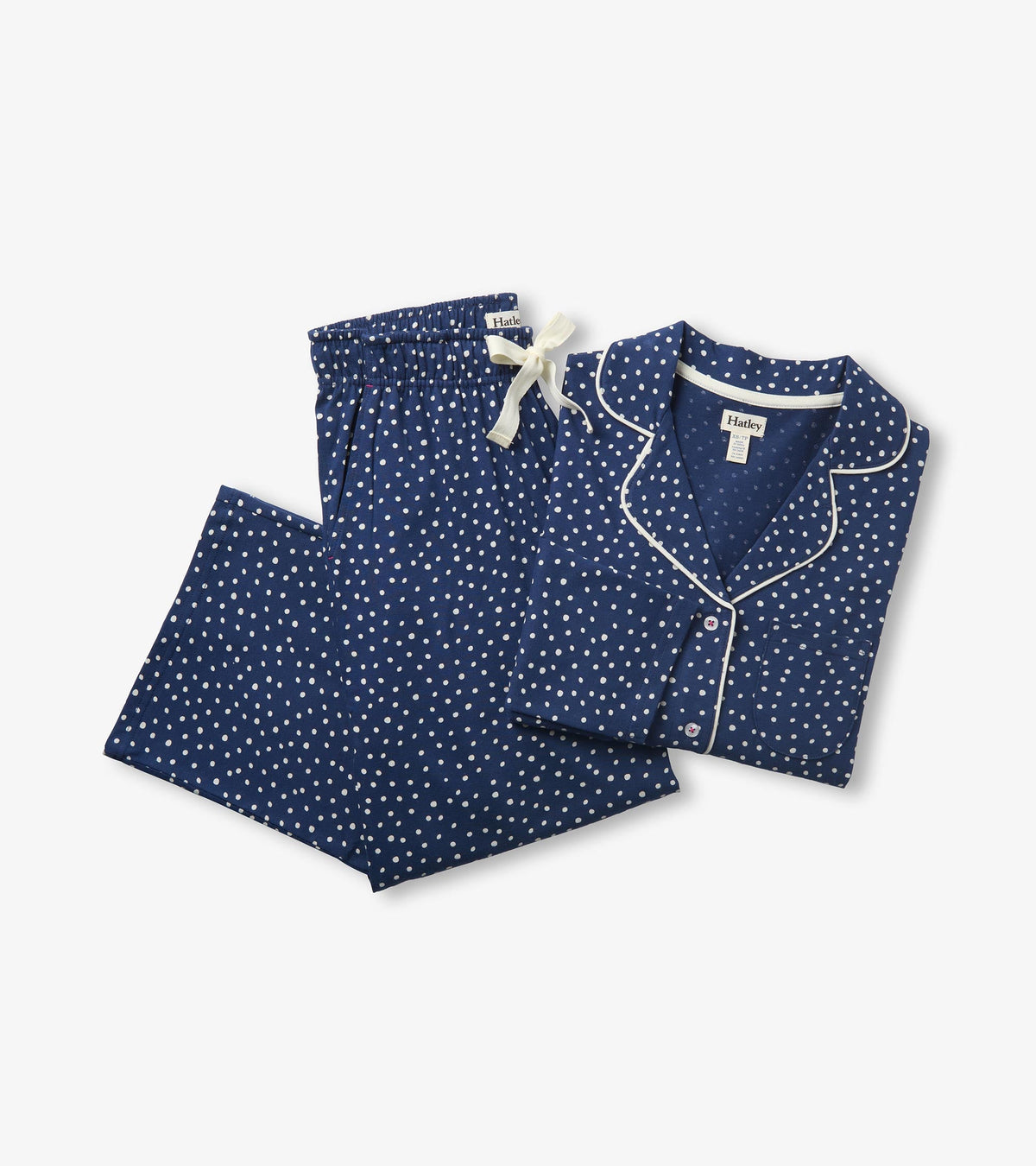 Women's Polka Dots Cotton Pajama Set