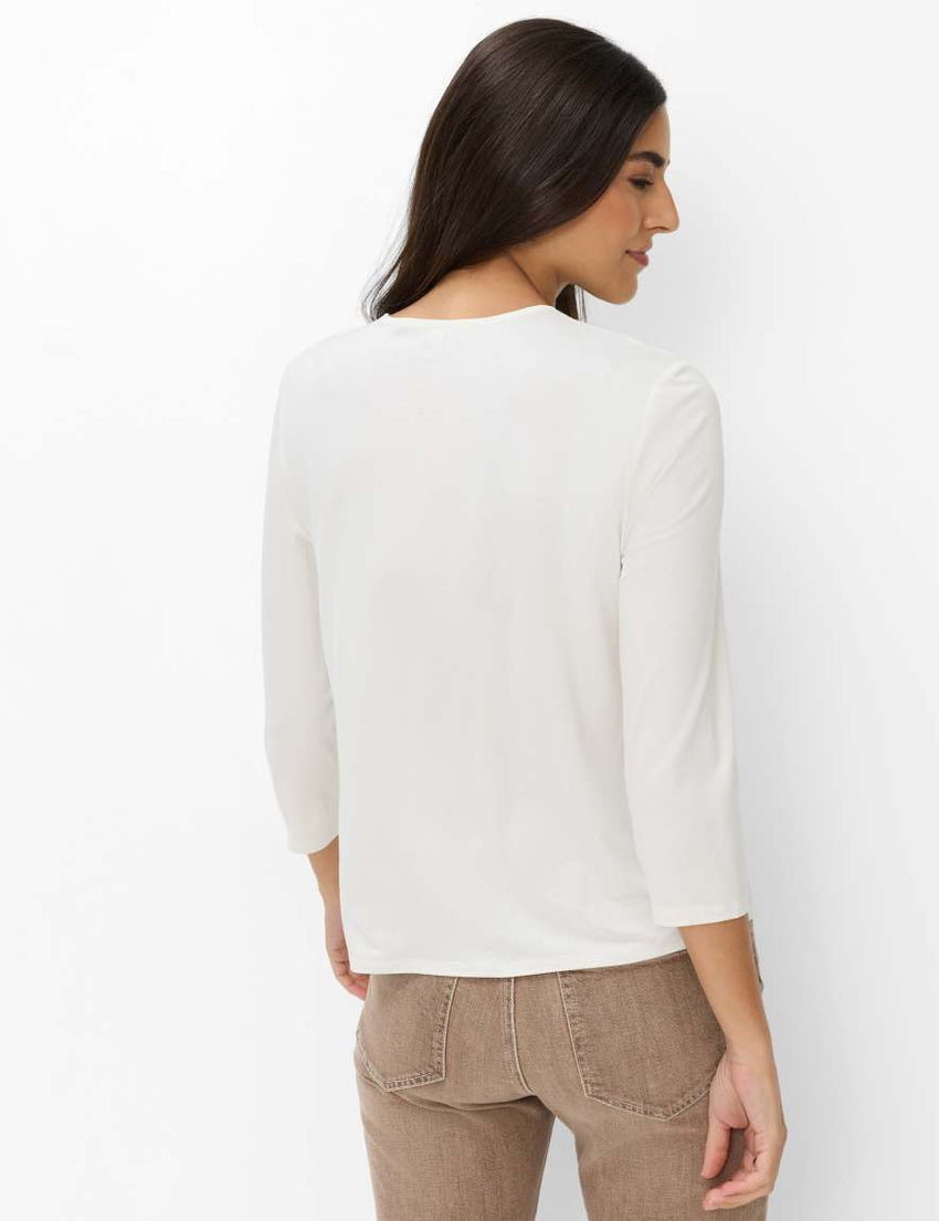 V-neck viscose blouse