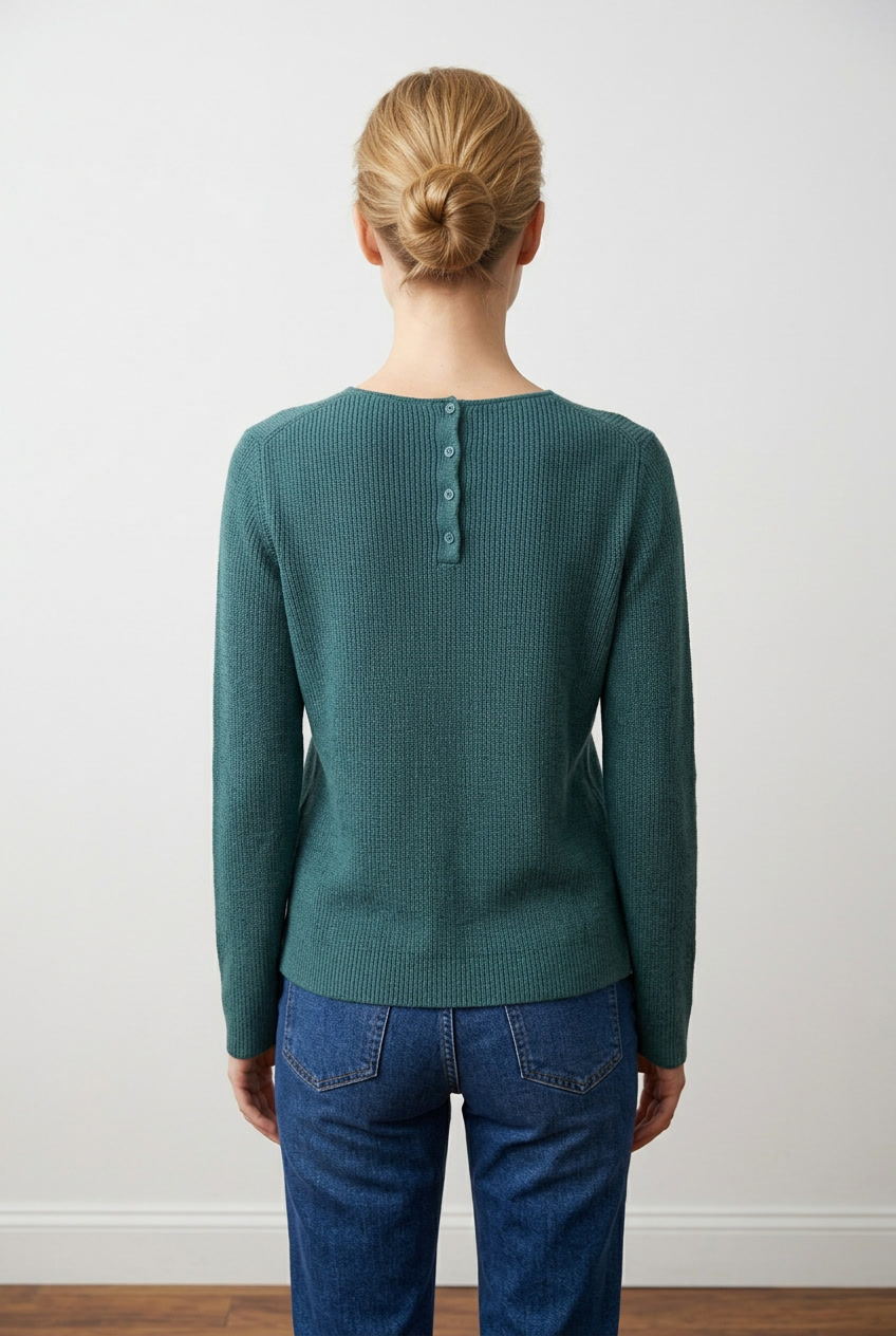 Organic Cotton emerald Pullover