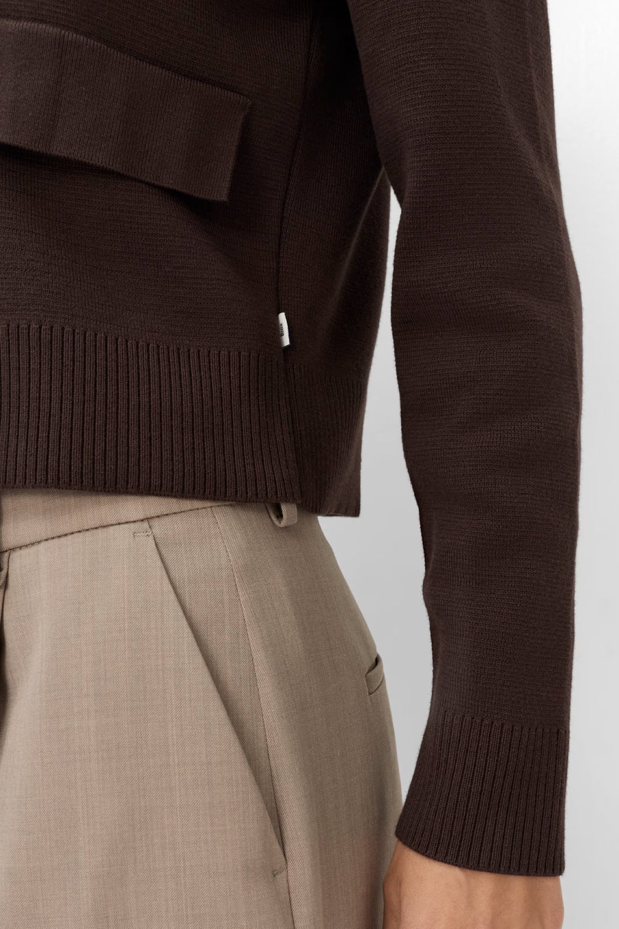 Structured double-breasted Anni cardigan