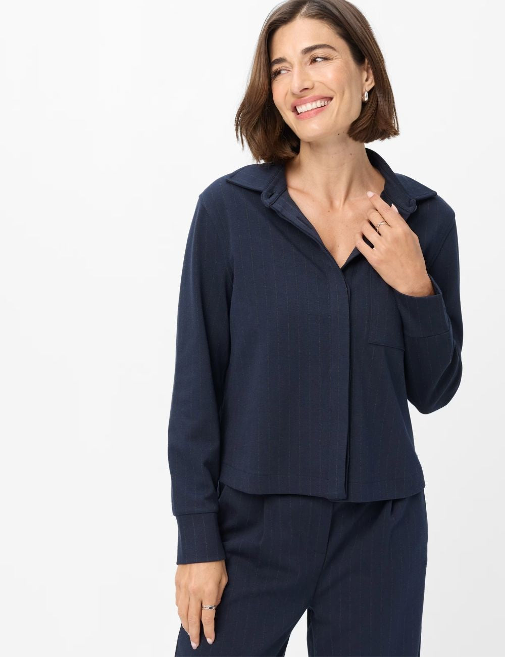 Navy Bette Blouse