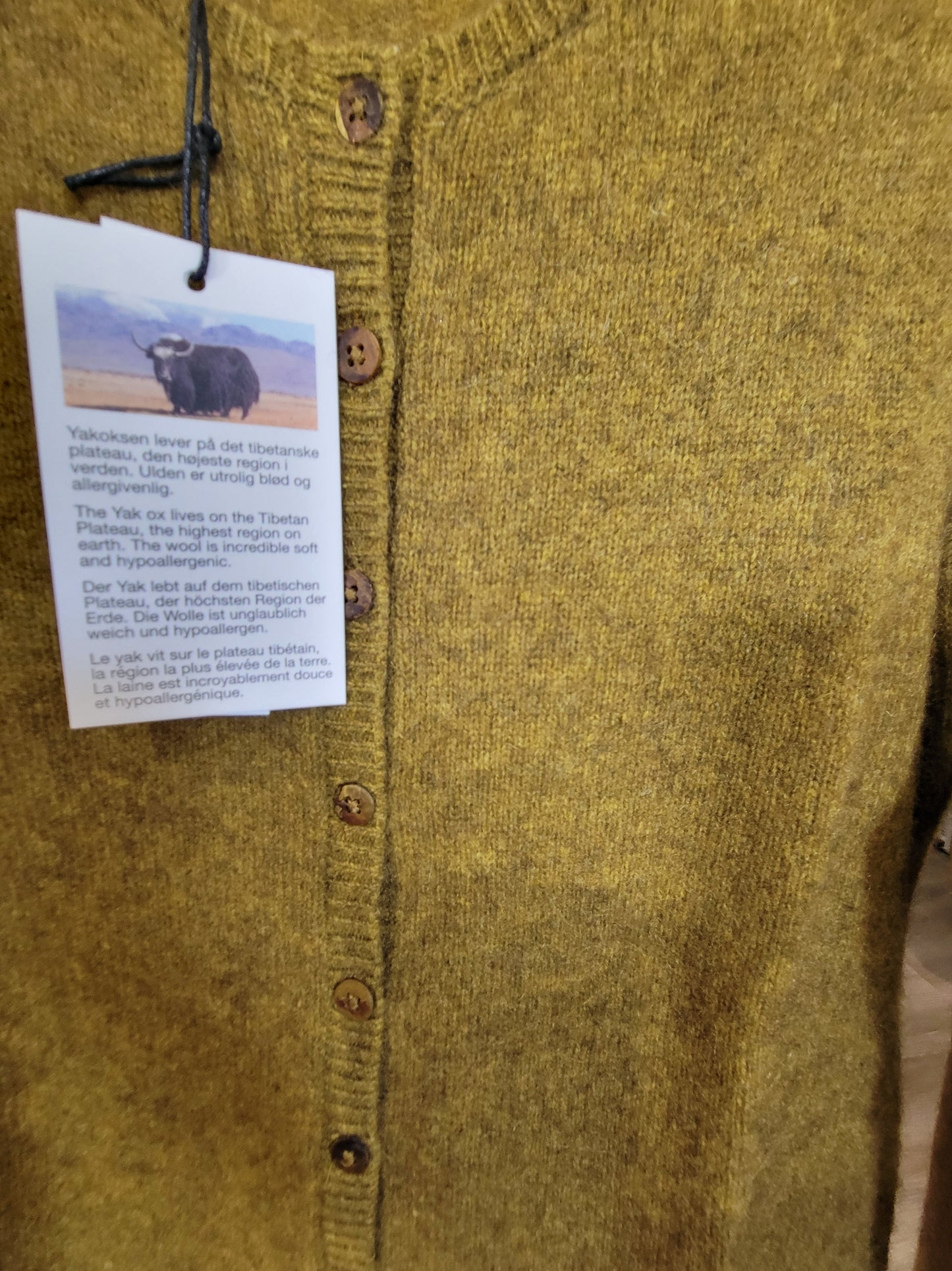 Mustard Yak cardigan