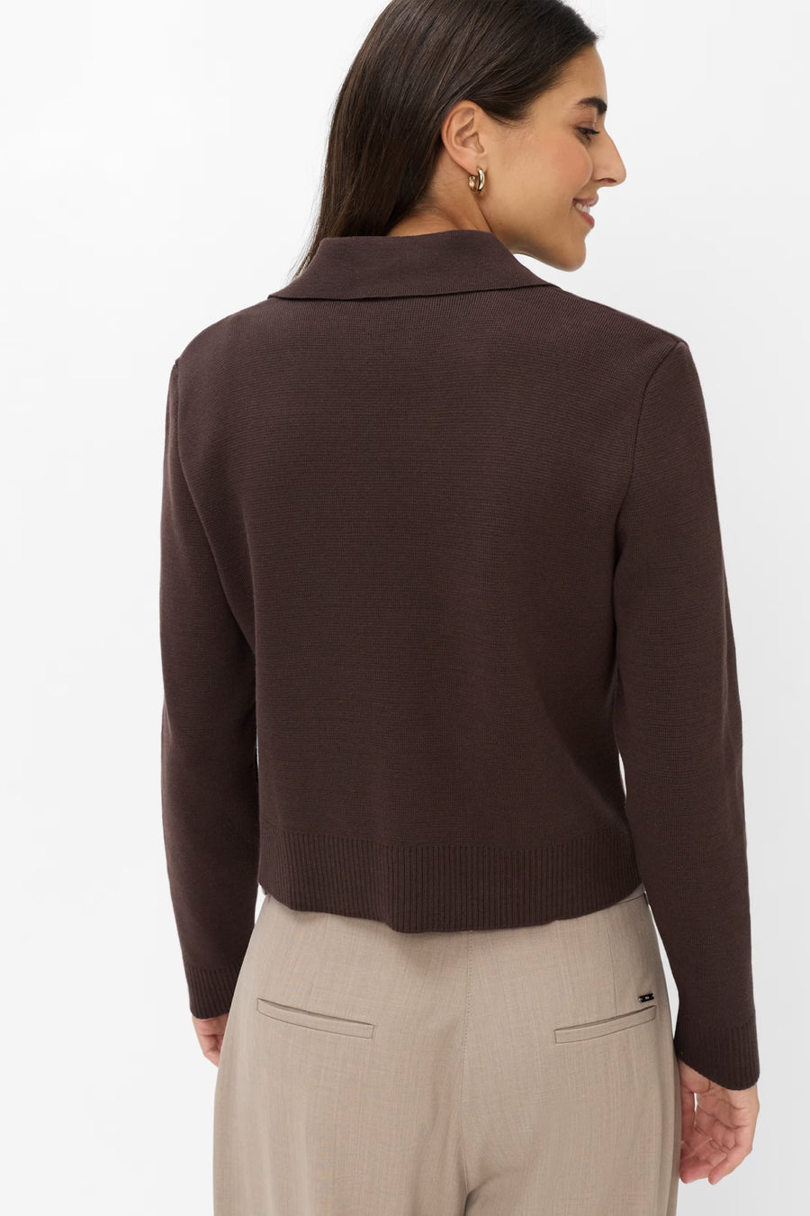 Structured double-breasted Anni cardigan