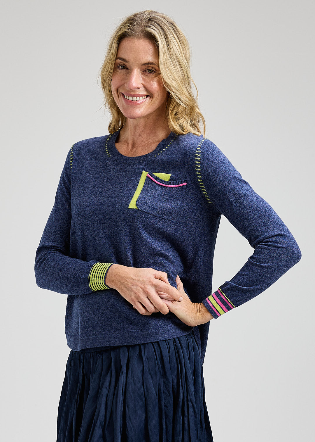 Denim Soft pullover. Best seller