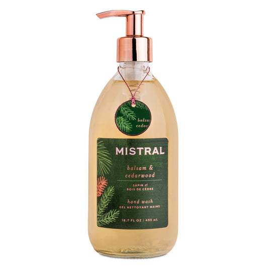 Balsam & Cedarwood glass bottle hand wash