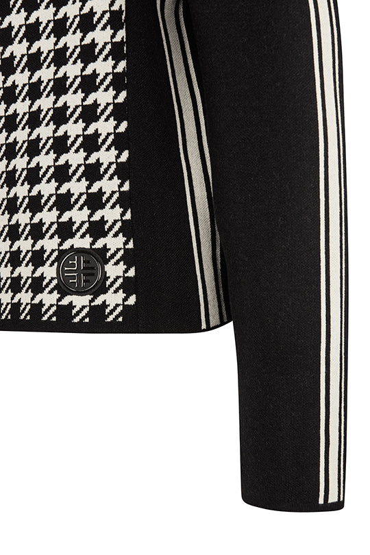 Houndstooth Knit Jacket - Made in Germany