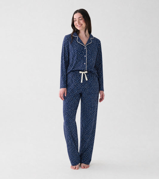 Women's Polka Dots Cotton Pajama Set
