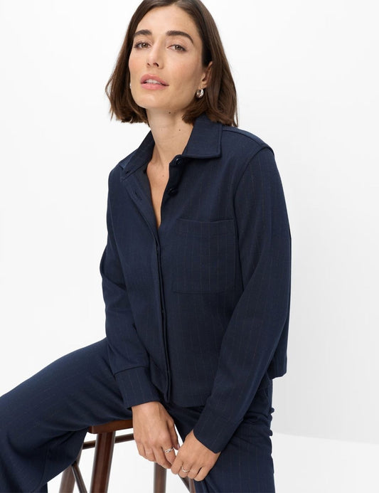 Navy Bette Blouse