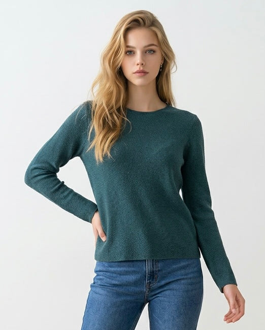 Organic Cotton emerald Pullover