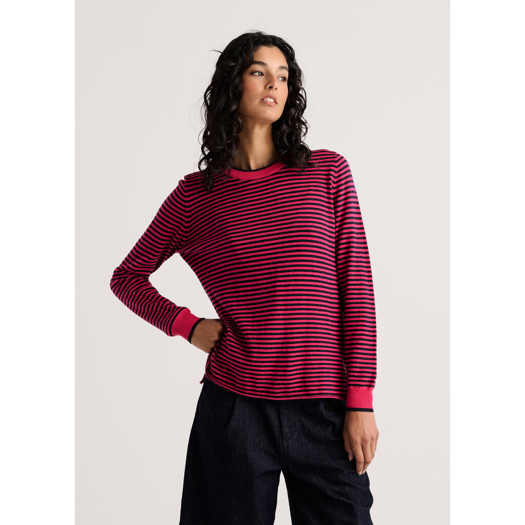 Pullpover - Navy & Pink