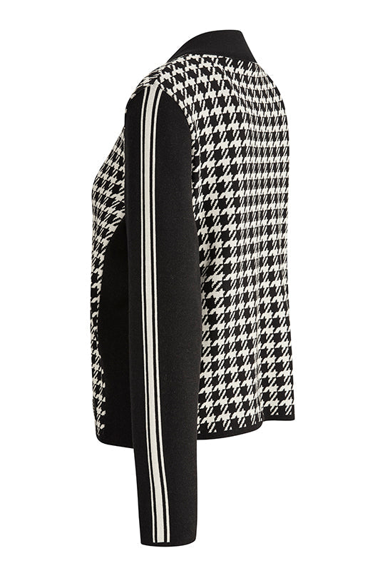 Houndstooth Knit Jacket - Made in Germany