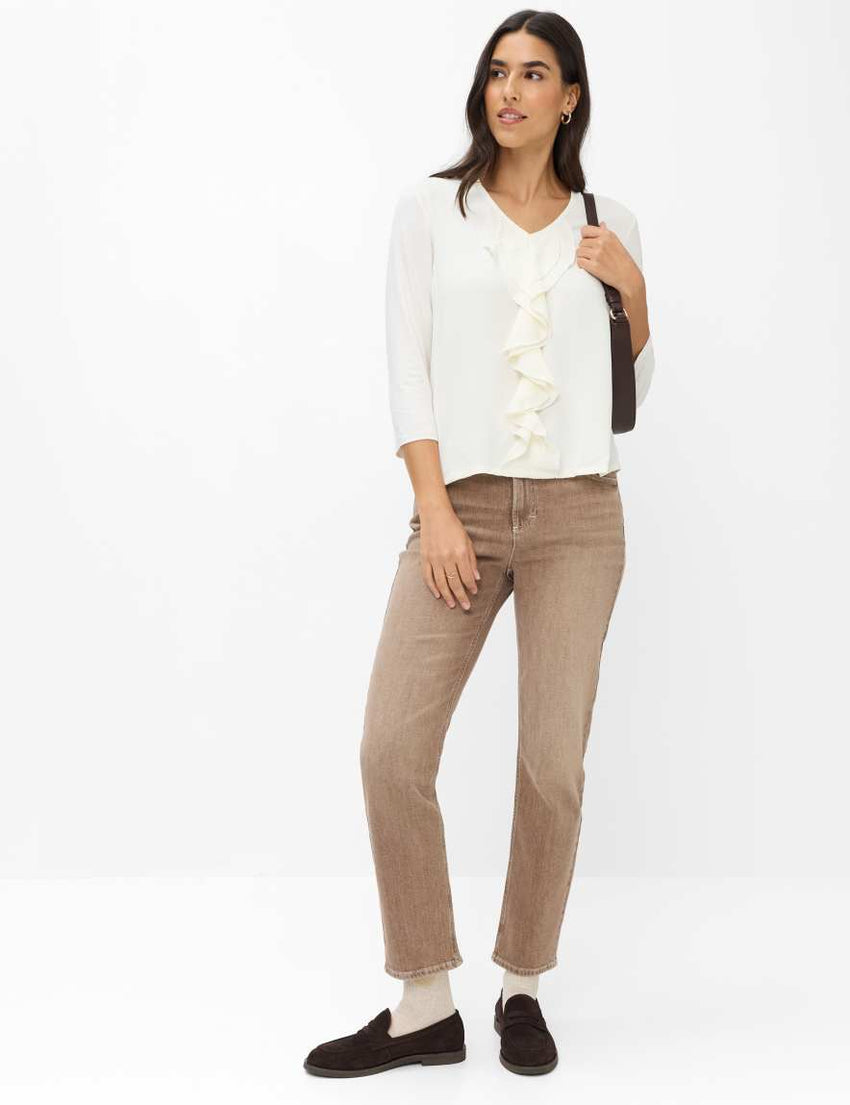 V-neck viscose blouse