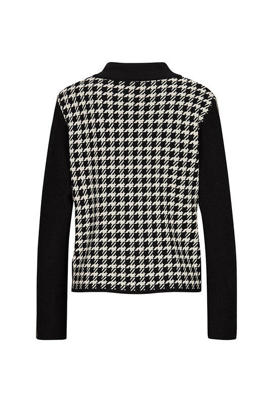 Houndstooth Knit Jacket - Made in Germany