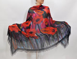 Poppy Flower Scarf