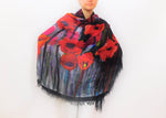 Poppy Flower Scarf
