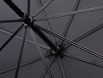 Double strength unisex black umbrella
