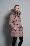 Blush (dusty rose) Down Coat with Detachable hood