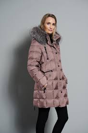 Blush (dusty rose) Down Coat with Detachable hood