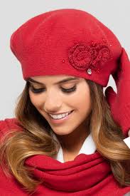 Elegant Beret "Barcelona" - Red